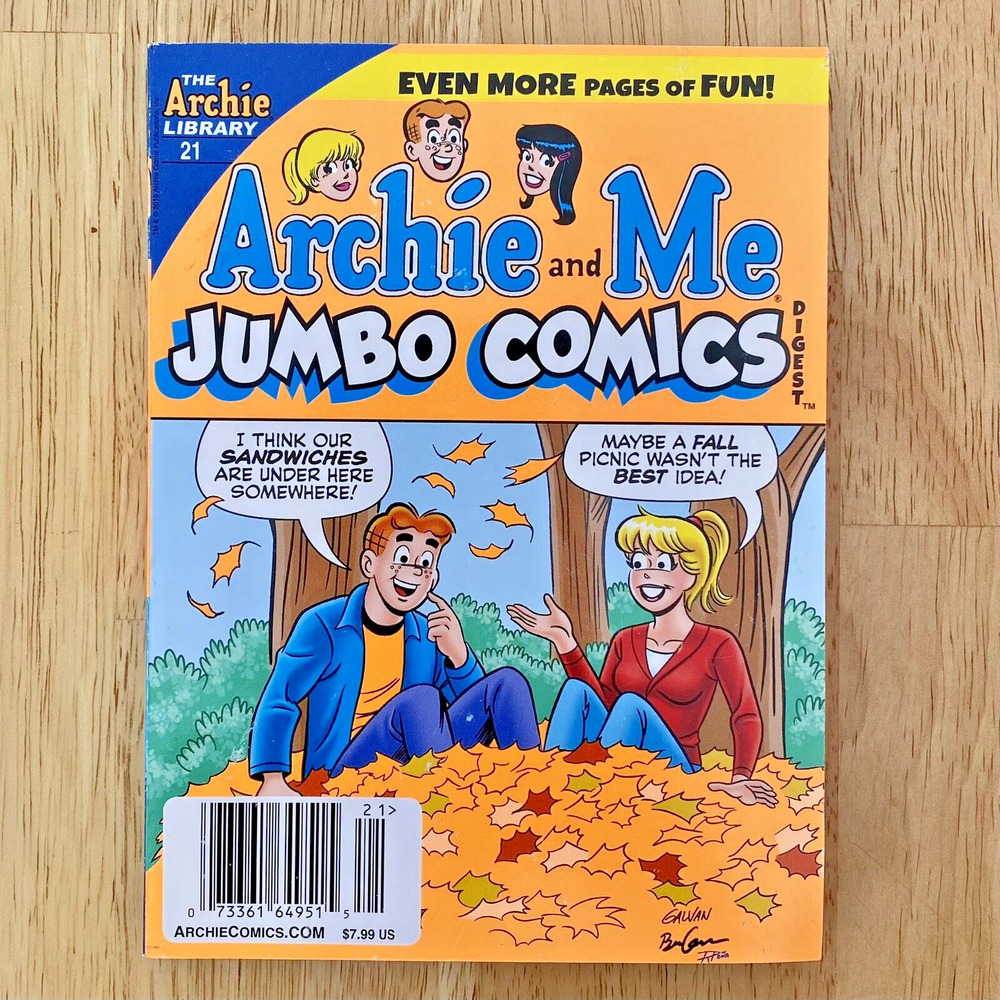 Archie Comics Archie and Me Jumbo Comics Digest 21 OS Orange Excellent Modern
